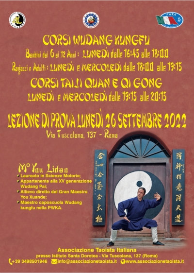 Inizio nuovi corsi settembre 2022